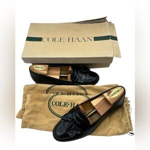Vintage Cole Haan Mens Loafers Black Tassels 7.5 Nordstroms